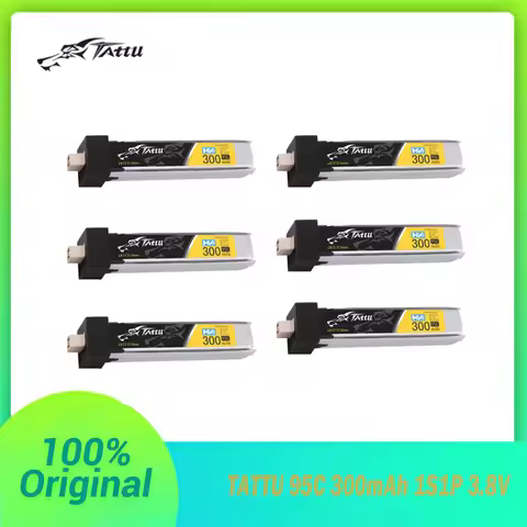 Tattu BT2.0 300mAh LiPo Battery 1S1P 95C 3.8V For Betafpv Air65 Meteor65 Pro O4 RC Helicopter FPV Ra