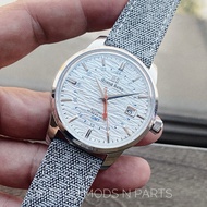 WMNP GS Grand Seiko mod 40mm with Silver Ripple Dial GMT functions Watch Watches vintage Watch