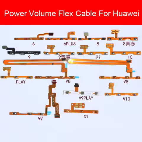 Power&Volume Flex Cable For Huawei Honor 6 7 7i 8 8x 9 9i 10 20 20i Pro Plus Lite MAX Power Volume S