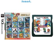 FEMORT Game Cartridge Card, Interesting 4300 in 1 Video Game Card, Various Best Gifts Funny Game Memory Card for DS NDS 3DS 3DS NDSL