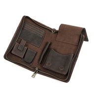 Luxury Vintage Leather Genuine Humidor Holder Cigar Box Portable Travel Cigar Case for Cigar Cutter
