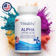 Vitality Alpha Lipoic Acid 600Mg(60Cps)-สารต้านอนุมูลอิสระ และต้านเบาหวาน กระตุ้นการเผาผลาญของน้ำตาล