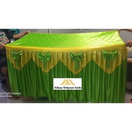 / Cover Ribbon Fringe Tablecloth, 180x60x75