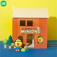 Official Original Line Friends Minions Gantungan Kunci Brown Sally