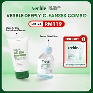 Verble Deeply Cleanses the Skin Combo Verble Serum Pitted Scar + Verble Tea Tree Facial Cleanser Com