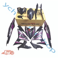 YAMAHA Y15 Y15ZR V2 Y15 V2 Y15 ZR V2 DOCTOR BLACK PURPLE VIETNAM EDITION COVER SET STICKER TANAM STR