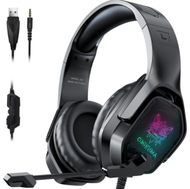 全城熱賣 - ONIKUMA X4遊戲電競耳機頭戴式有線耳機手機電腦重低音耳機（黑色）