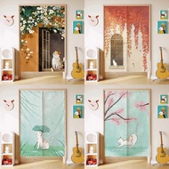Door Curtain Hanging Curtain ins Jade Face Tanuki Velcro Door Curtain Cat Master Bedroom Partition C