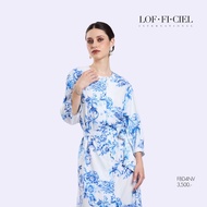 LOF-FI-CIEL Maxi dress Imperial เดรสยาว สีฟ้า FBD4NV