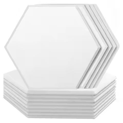 AB08-Soundproofing Panels Hexagon Acoustic Acoustic Panels For Acoustic Treatment,Beveled Edge Tiles