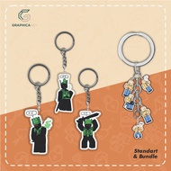 GANTUNGAN Keychain Acrylic Keychain/ ROBLOX FORSAKEN JOHN DOE & 1X1X1X1