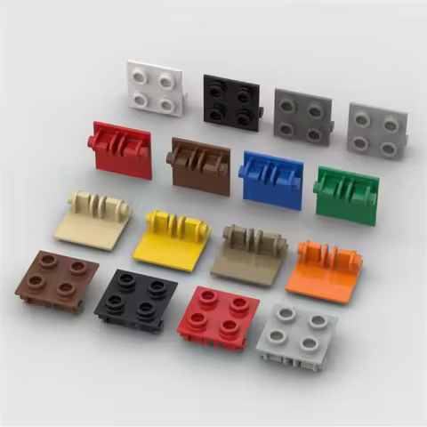 10PCS Puzzle Particle 6134 Hinge 2x2 Top Plate Building Blocks Board Panel Bricks Idea DIY Toys Birt