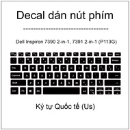 Key button Decal for Dell Inspiron 7390 2-in-1, 7391 2-in-1 (P113G)