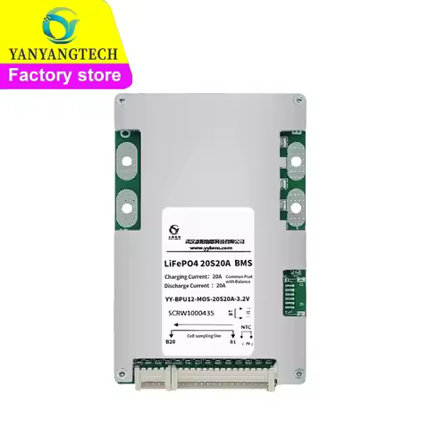 YanYang 20S 20A Hardware BMS Board For 60V 64V LifePo4 Li Battery Pack Support YYBMS APP
