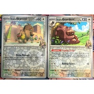 [KW2 Pokemon] [EN] Combo 2 Arven's Greedent Cards - 159/182 - Holo, Arven's Skwovet - 158/182 - DRIV