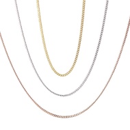 Au750 Necklace 18K Gold Color Gold Sideways Necklace/Au750项链18K金彩金侧身项链