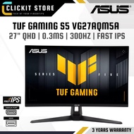 ASUS TUF Gaming Series 5 - VG27AQM5A Gaming Monitor – 27-inch, QHD(2560x1440), 300Hz, Fast IPS, ELM