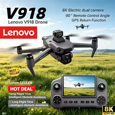V918 Max 8K FPV RC Drone GPS Professional Camera 3000M Laser Obstacle Avoidance with LCD Screen Remo
