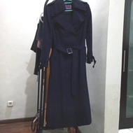 Preloved navy long coat