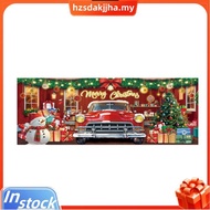 16x7ft Christmas Garage Door Backdrop Decorations Red Truck & Christmas Backdrop Hanging Garage Mura