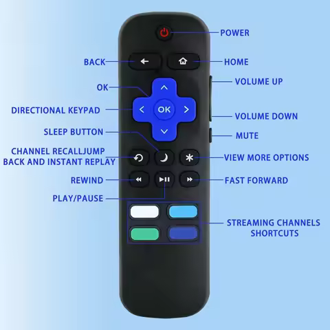 New Replacement Remote Control Compatible for All Roku TV Models TCL Hisense Onn Aparatos Insignia H