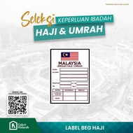 LABEL BEG HAJI MALAYSIA