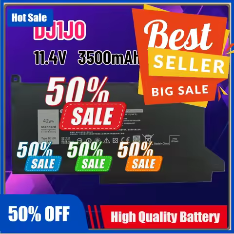 New DJ1J0 42Wh Battery For Dell Latitude 12 7280 7290 E7280 E7290 13 E7390 E7380 14 7480 7490 E7480 