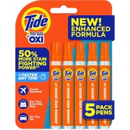 Tide To Go Stain Remover Pen | Portable Spot Cleaner for Clothes | 5-Count - USA Origin
