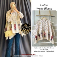 Blouse UNTARI WAKA BATIK BLOUSE Beautiful BATIK Office Uniform Invitation Party BIG SIZE PLUS JUMBO 