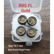 1:64 scale Diecast wheels measuring 10,7 mm