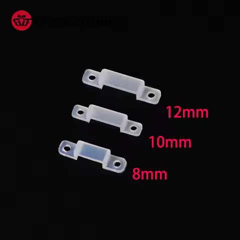 50-1000 pcs 8mm 10mm 12mm Silicon Clip for Fixing WS2812B WS2811 3528 5050 LED Strip Light LED Conne