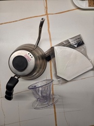 Hario V60 手沖壺 1.0L + Hario Pegasus 01 濾杯 + 濾紙