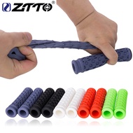 ZTTO MTB Silicone Grips Mountain Bike Road Rider Handle Cover Silica Gel Shockproof Anti Slip Bicycle Parts 1 Pair AG112