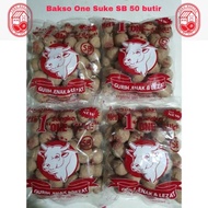 ♤ Bakso Sapi One Suke SB 50 butir Murah Enak ( Bakso Super Polos )