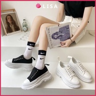 Giày Thể Thao Nữ Giày Nữ Độn Đế 7cm Kiểu Dáng Ullzang Hàn Quốc Năng Động FULL BOX M66 -- Lisa