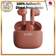 SUDIO A1 (Sienna Red) Wireless Earbuds, In-Ear Type (Bluetooth 5.3 / with Microphone / Compatible wi