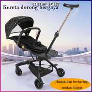 Mmflight Kereta Dorong Bayi Stroller Baby 2 Arah Lipat Traveling Cabin Size