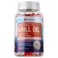 Krill Oil: น้ำมัน Krill จากแอนตาร์กติกบริสุทธิ์ 100% 1000 มก. ต่อหนึ่งหน่วยบริโภค