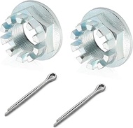 2Pcs Rear Axle Castle Nuts 20mm & Pins For HONDA Foreman Rancher Recon TRX 250 350 400 420 450 500 R