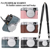 X100VI Casing Pu Leather Camera Case Half Body for Fujifilm X100VI  X100 Mark VI Cover Camera Should