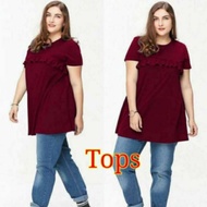 6703 plus size summer cotton tops big