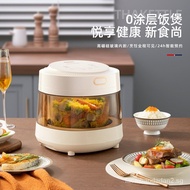 （IN STOCK）JMCUSSOrange Rice Cooker3LTransparent Borosilicate Glass0Coated Liner Low Sugar Rice Cooker