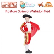 Spanish Country Dress Matador Red Children's Costume Spain Costume Cosplay UN DAY
