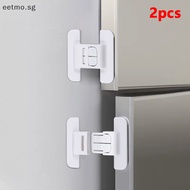 eetmo 2pcs Kids Security Protection Refrigerator Lock Home Furniture Cabinet Door Safety Locks Anti-Open Water Dispenser Locker Buckle sg