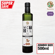 functia MCT Oil 500ml น้ำมันเอ็มซีทีออยล์ อุดมด้วยC8 และ C10 เหมาะสำหรับผู้ที่ทานคีโตและ ดูแลสุขภาพ