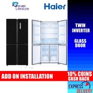 [FREE SHIPPING] Haier 4 Door Glass Series Refridgerator HRF-IG525AM (GB)