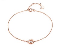 GOWE Chi-Bi Sakura Real 0.03 CT Diamond Blacelet 18K Rose Gold (Au750)