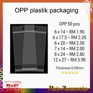 PLASTIK OPP🅿️ opp plastik packaging 50pcs