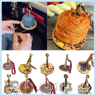 KA Portable Wrist Yarn Holder, Yarn Storage Wood Yarn Ball Holder, Crochet Knitting with Leather Wrist Strap Prevent Yarn Tangling Crochet Yarn Holder