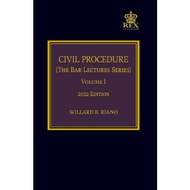 Civil Procedure I (2022 Edition) by W. Riano (Cloth Bound)